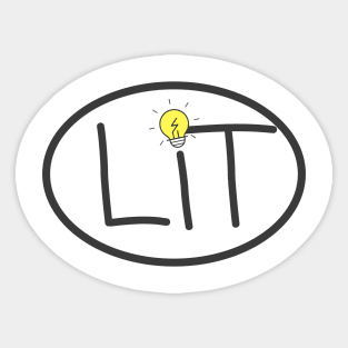 LIT Sticker